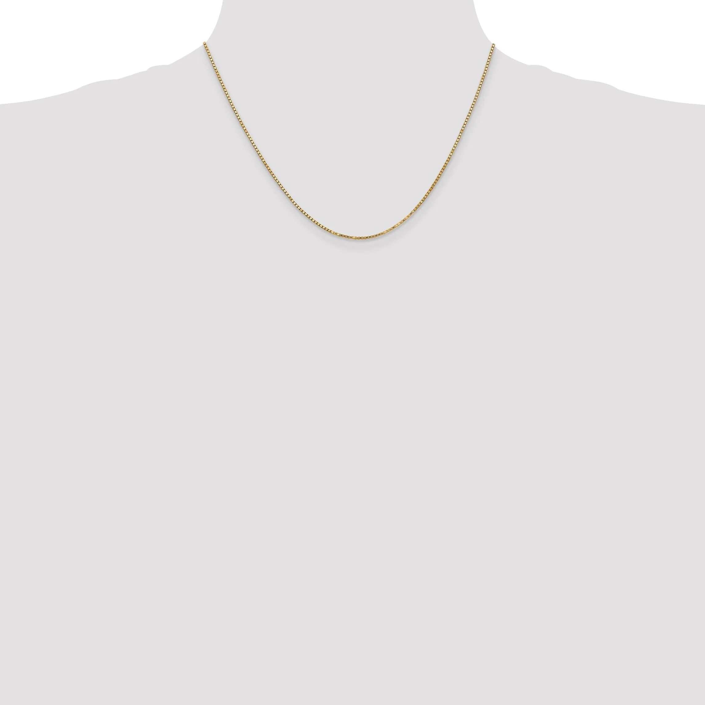 10k Yellow Gold Box Chain 1.25MM