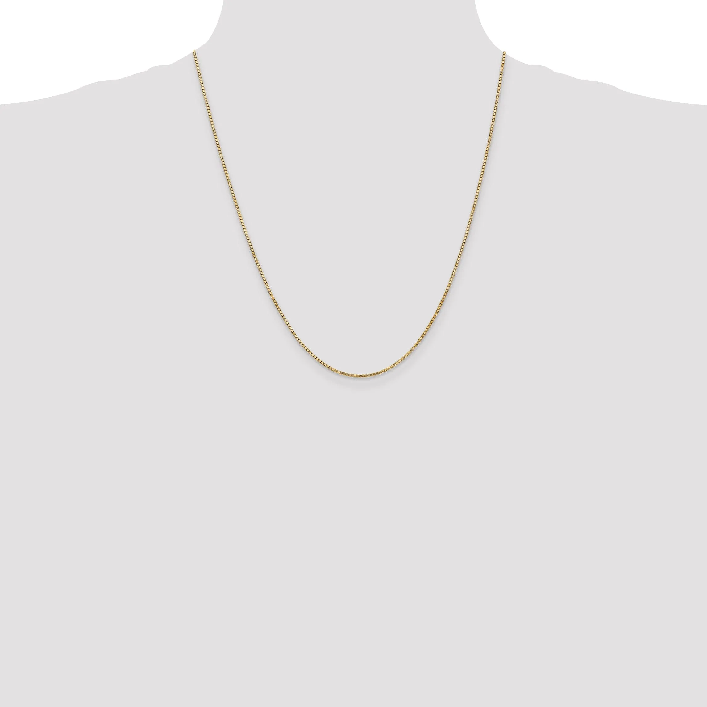 10k Yellow Gold Box Chain 1.25MM