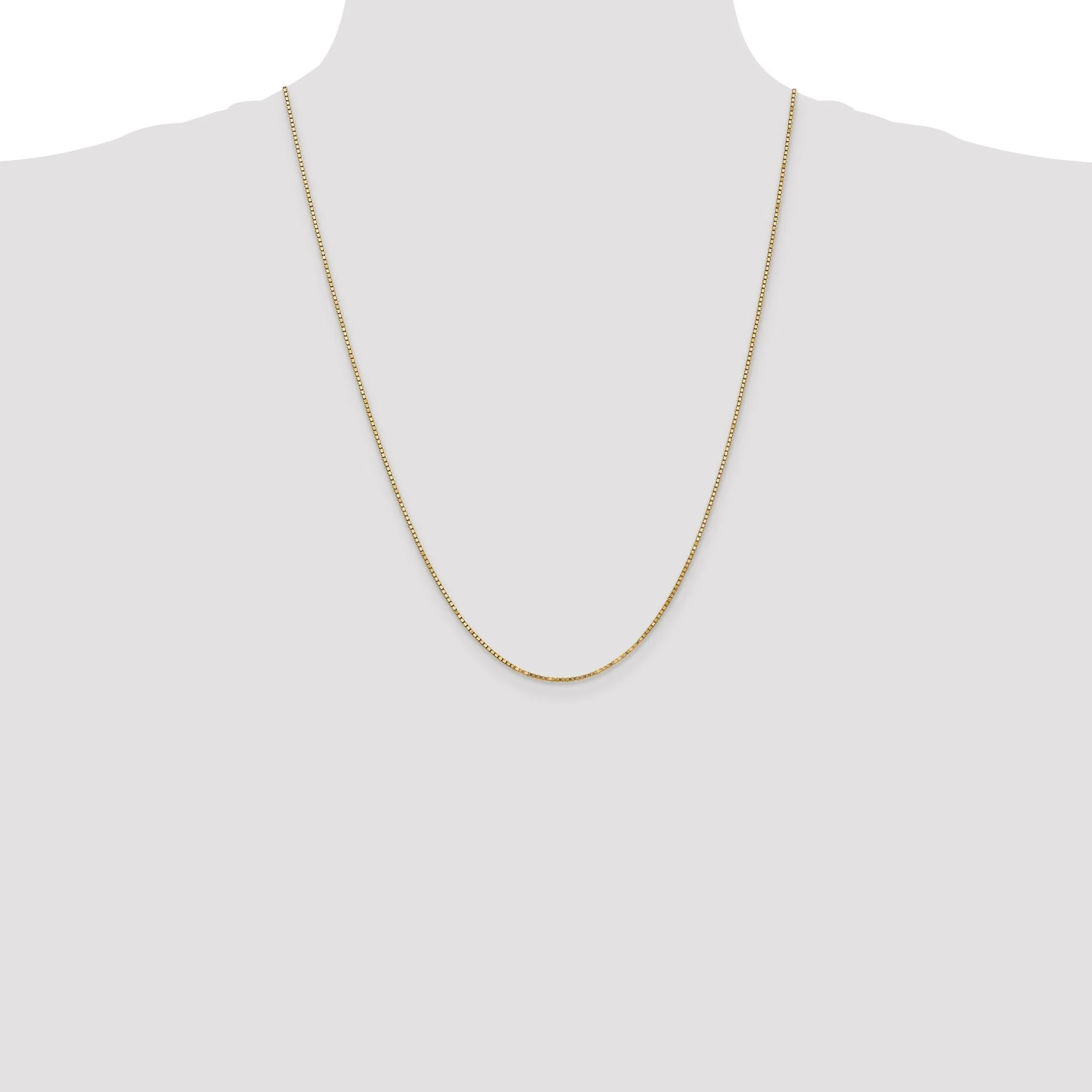 10k Yellow Gold Box Chain 1.25MM