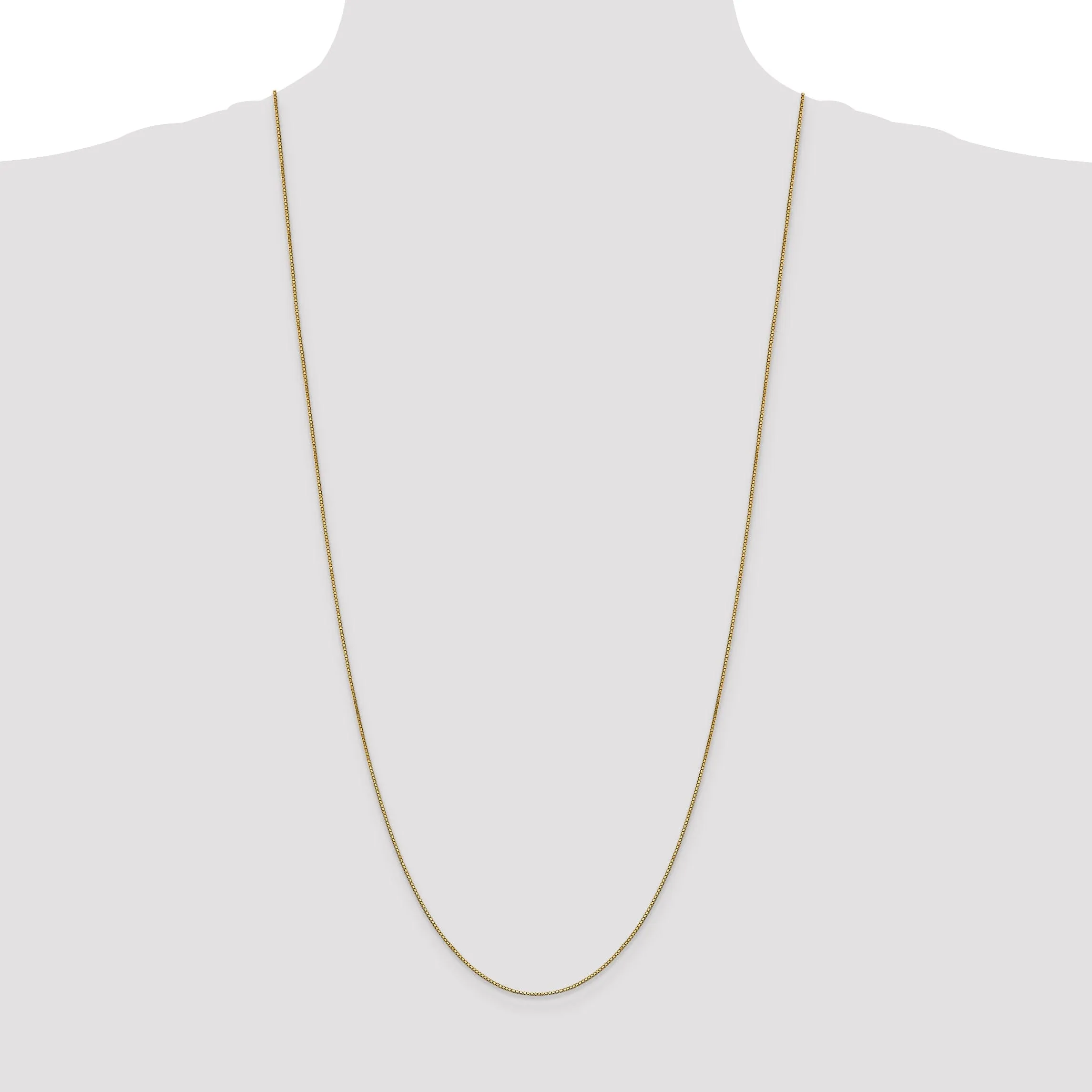 10k Yellow Gold Box Chain .90MM