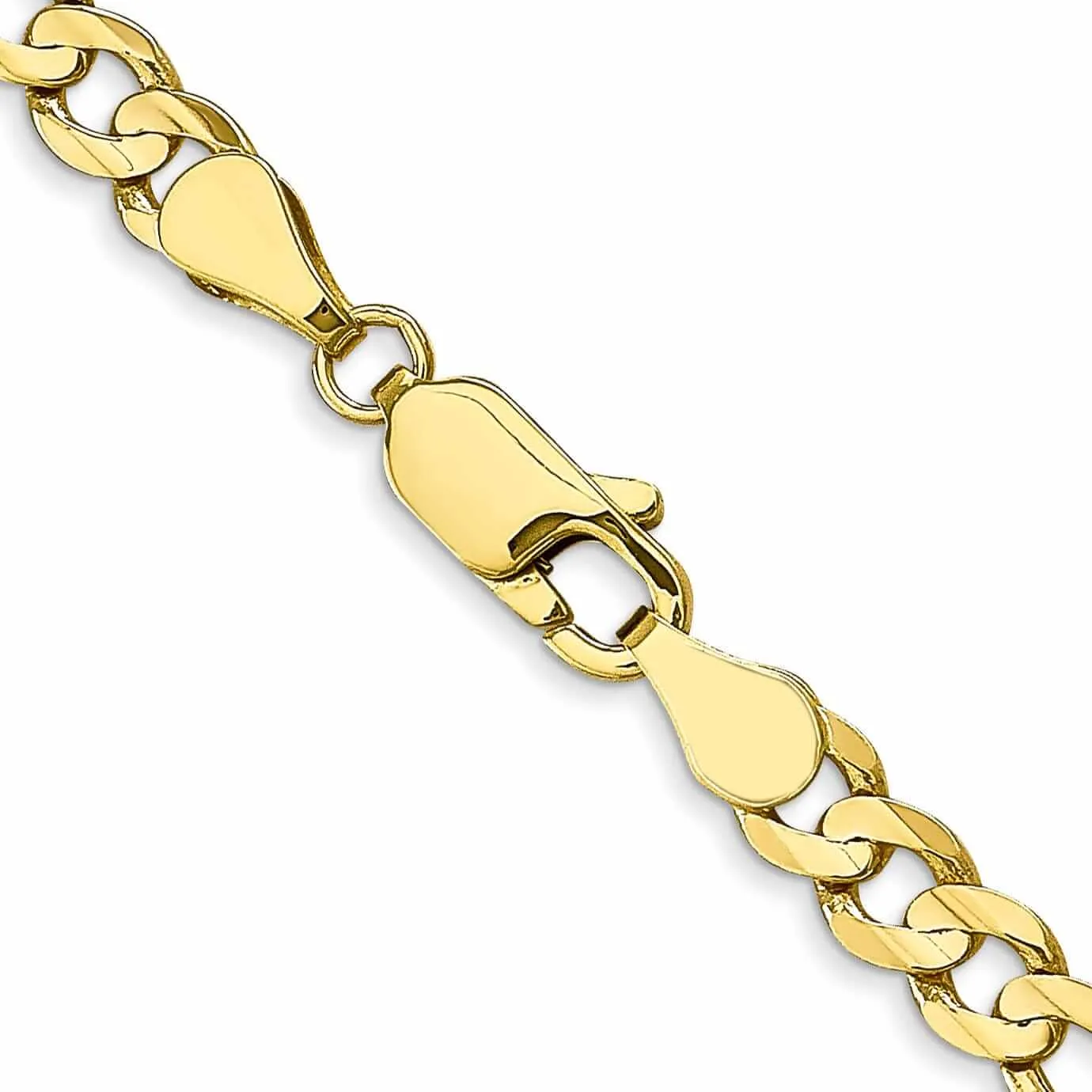 10k Yellow Gold Light Figaro Chain 4.5 MM