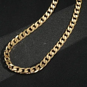 12mm Gold Cuban Curb Chain 24 Inches