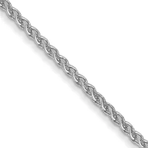 14k White Gold 1.00mm Solid Spiga Chain