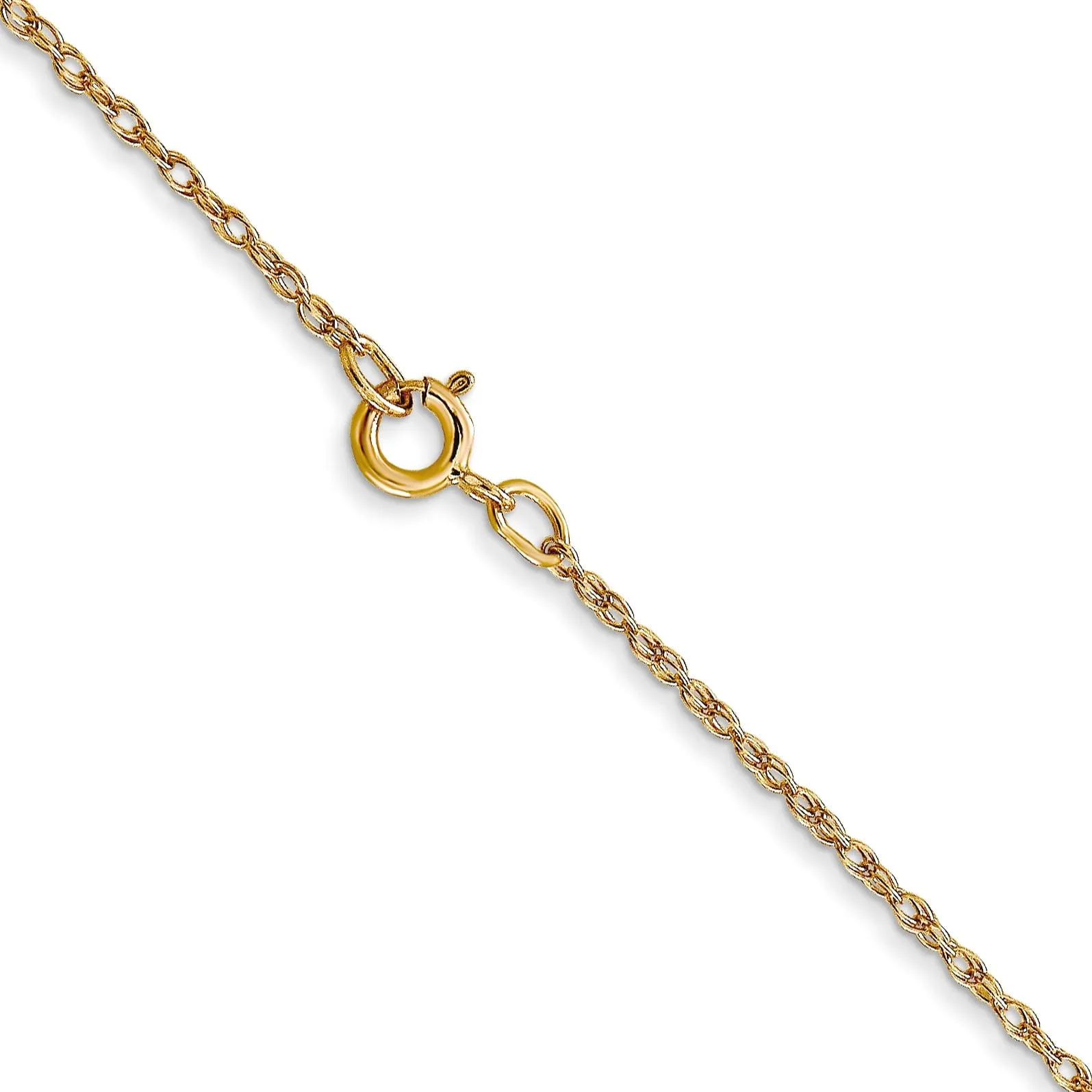 14k Yellow Gold 0.70mm Carded Cable Rope Chain