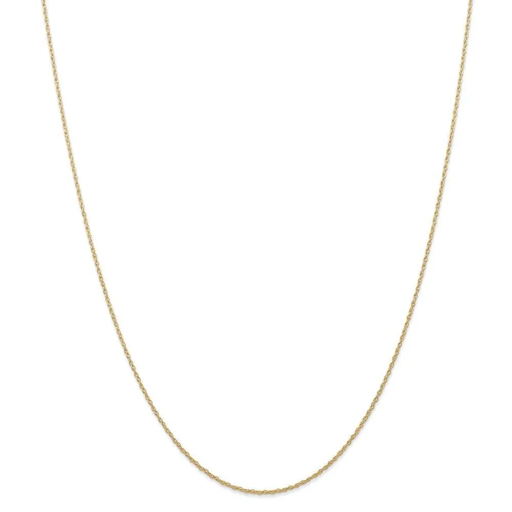 14k Yellow Gold 0.70mm Carded Cable Rope Chain