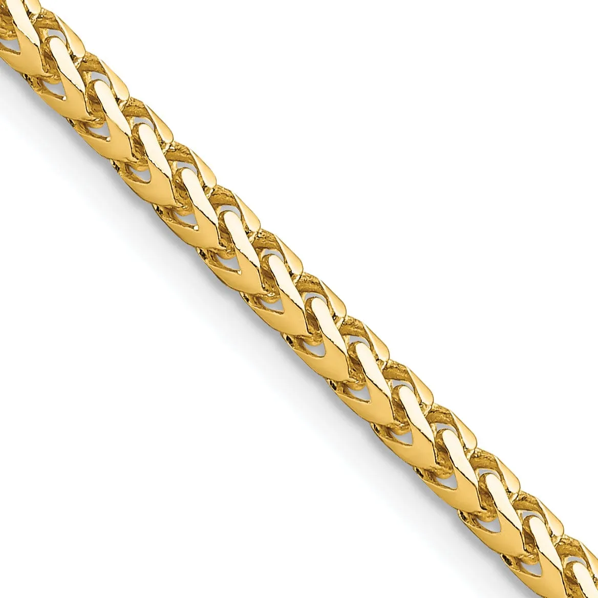 14k Yellow Gold Polished 3.00mm Franco Chain