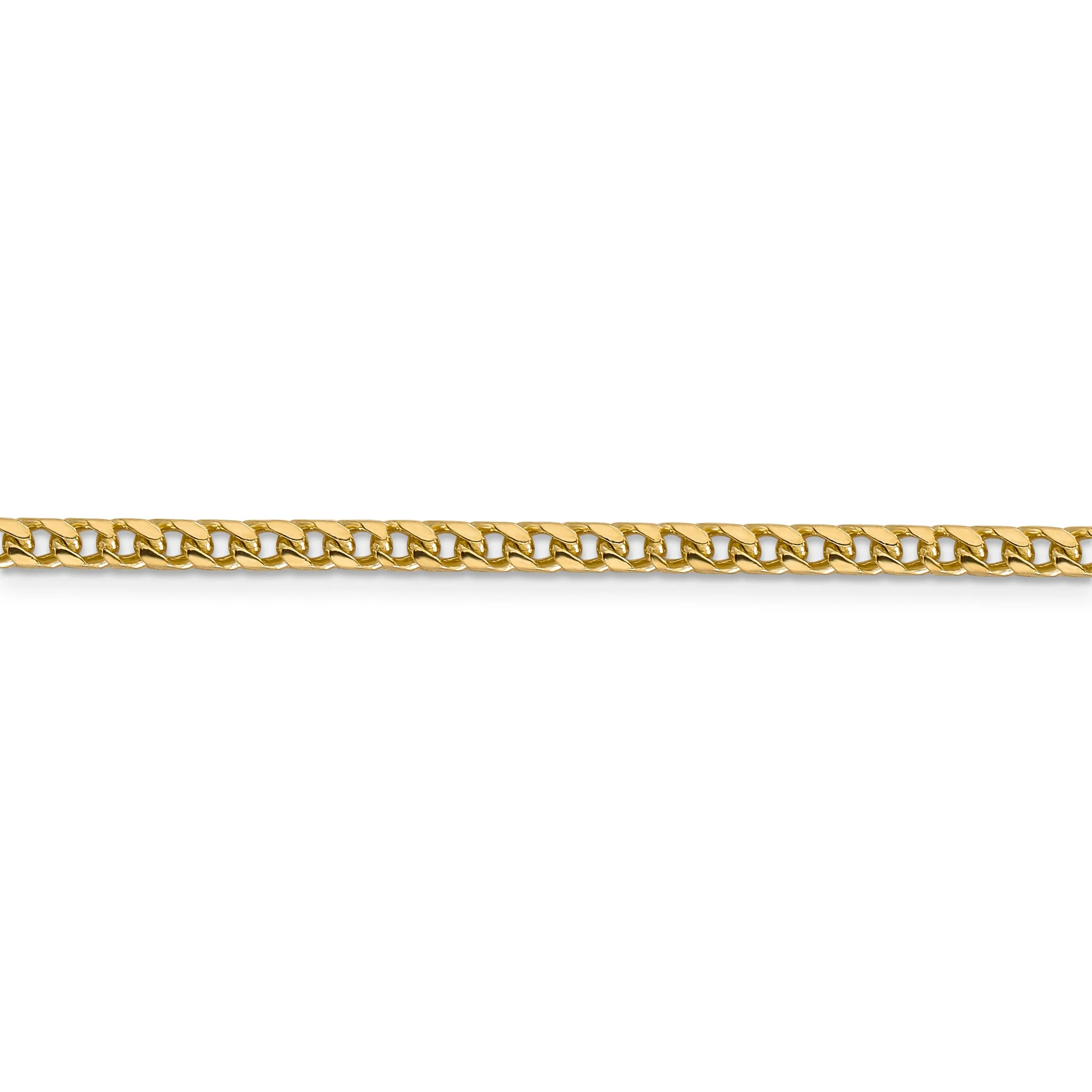 14k Yellow Gold Polished 3.00mm Franco Chain