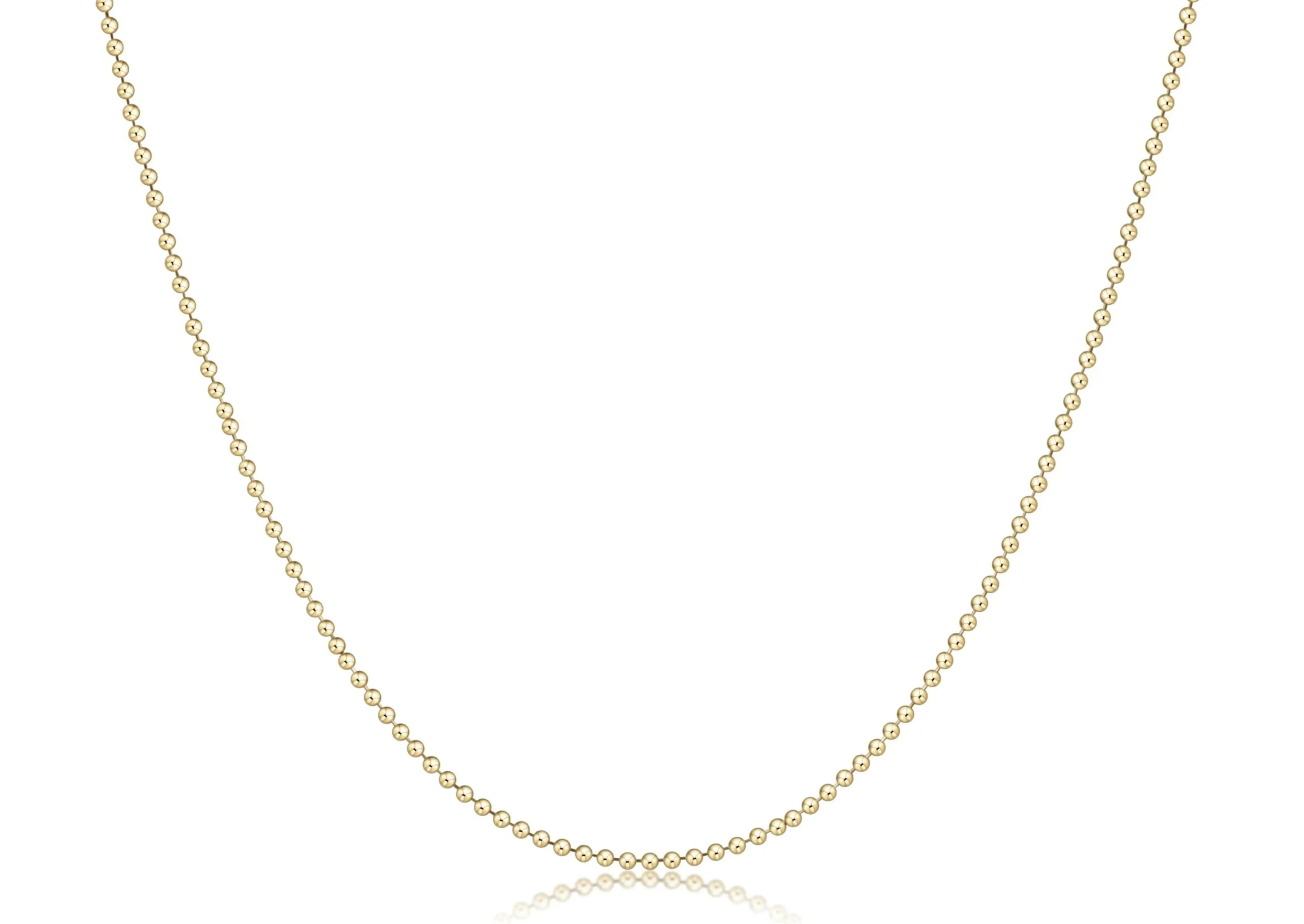 15" Choker Classic Beaded Chain