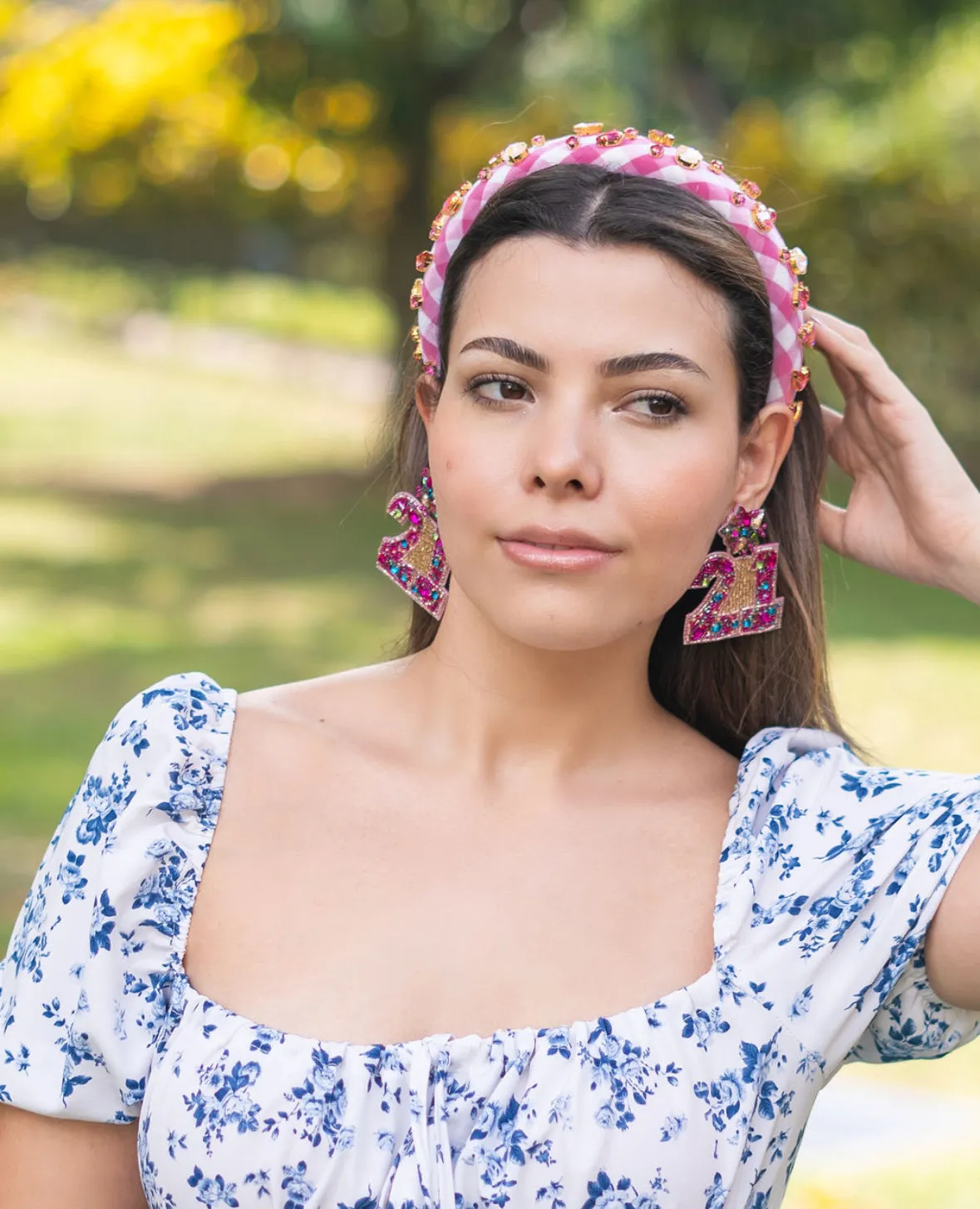 80th Birthday Beaded Earrings