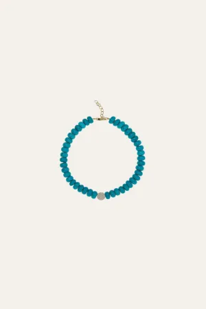 8,3 mm turquoise anklet