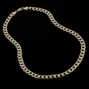 9mm Gold Filled Bonded Cuban Curb Chain Necklace 20 Inch