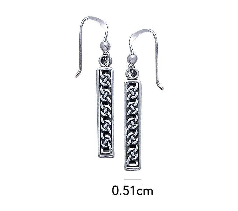 A journey worthy of the ultimate eternity ~ Celtic Knotwork Sterling Silver Dangle Earrings Jewelry TE2290