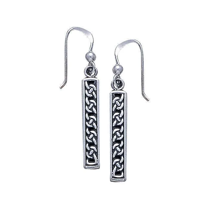 A journey worthy of the ultimate eternity ~ Celtic Knotwork Sterling Silver Dangle Earrings Jewelry TE2290