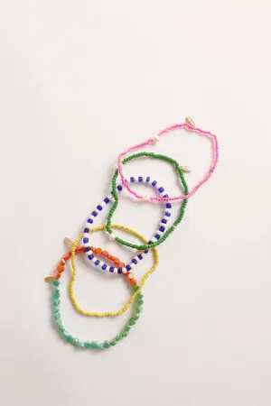 Ariana Beaded Anklet Set of 6