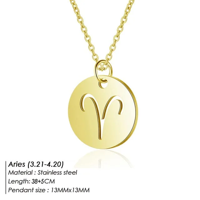 Aries Leo 12 Constellations Jewelry Kids Christmas Gifts