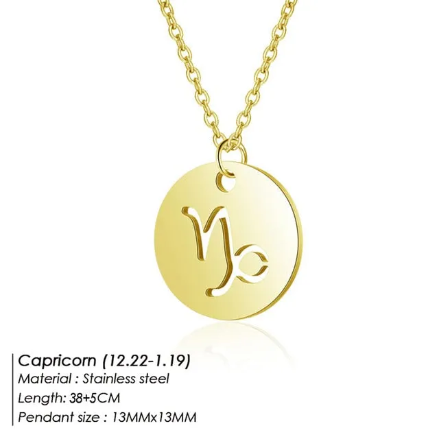 Aries Leo 12 Constellations Jewelry Kids Christmas Gifts