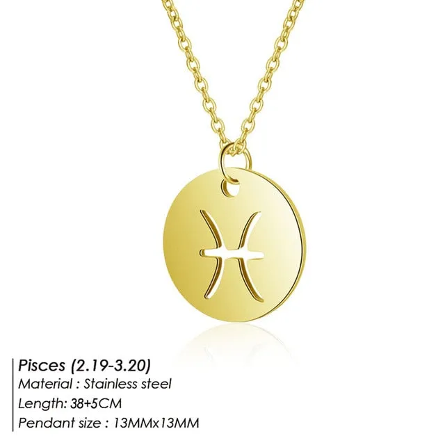 Aries Leo 12 Constellations Jewelry Kids Christmas Gifts