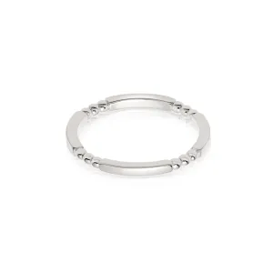 Bar & Ball Stacking Ring Sterling Silver