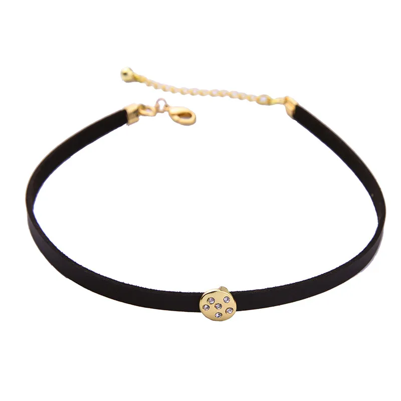 Black Velvet Choker Necklaces for Women