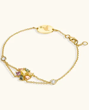 Blossom Double Chain Fancy Bracelet