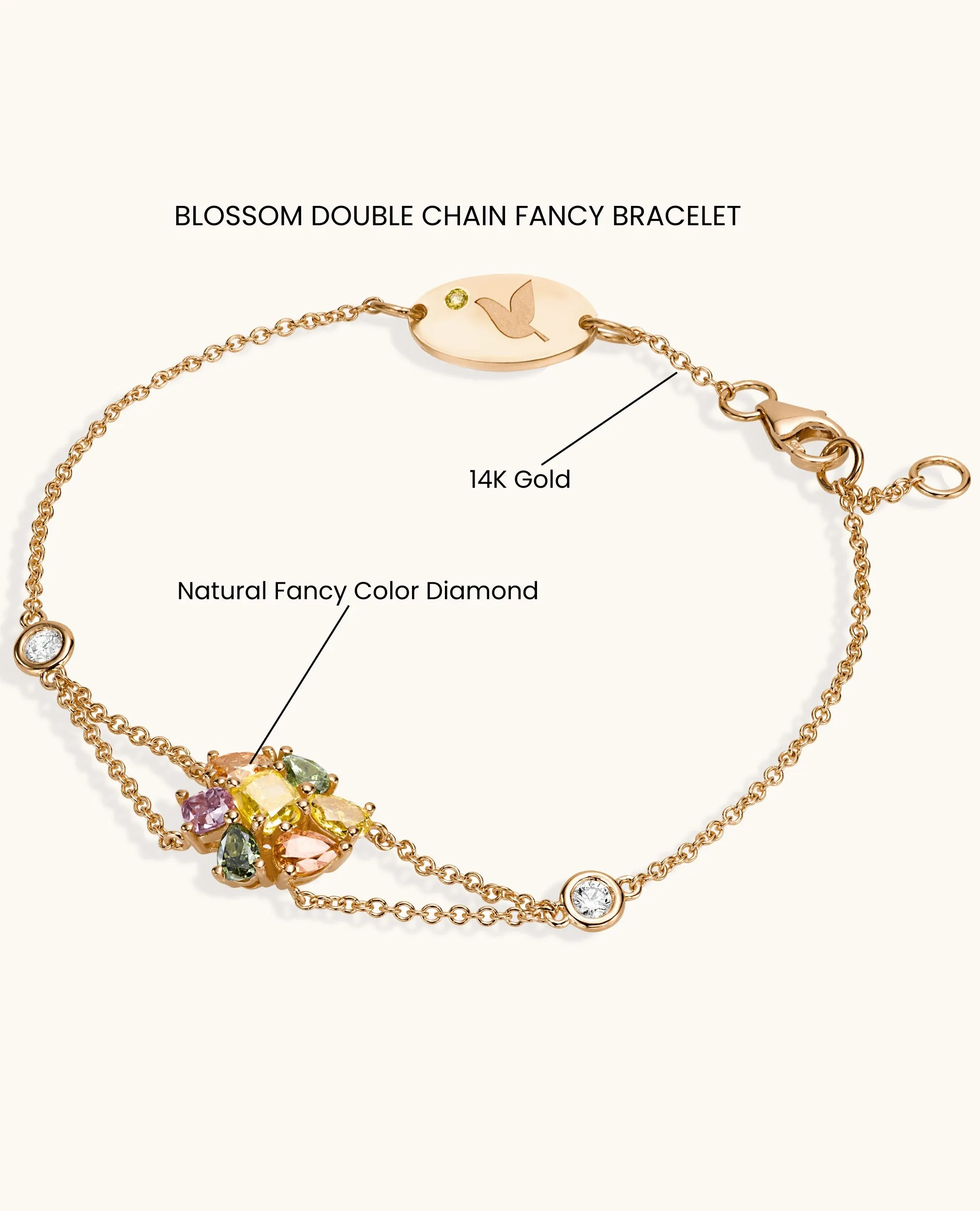 Blossom Double Chain Fancy Bracelet