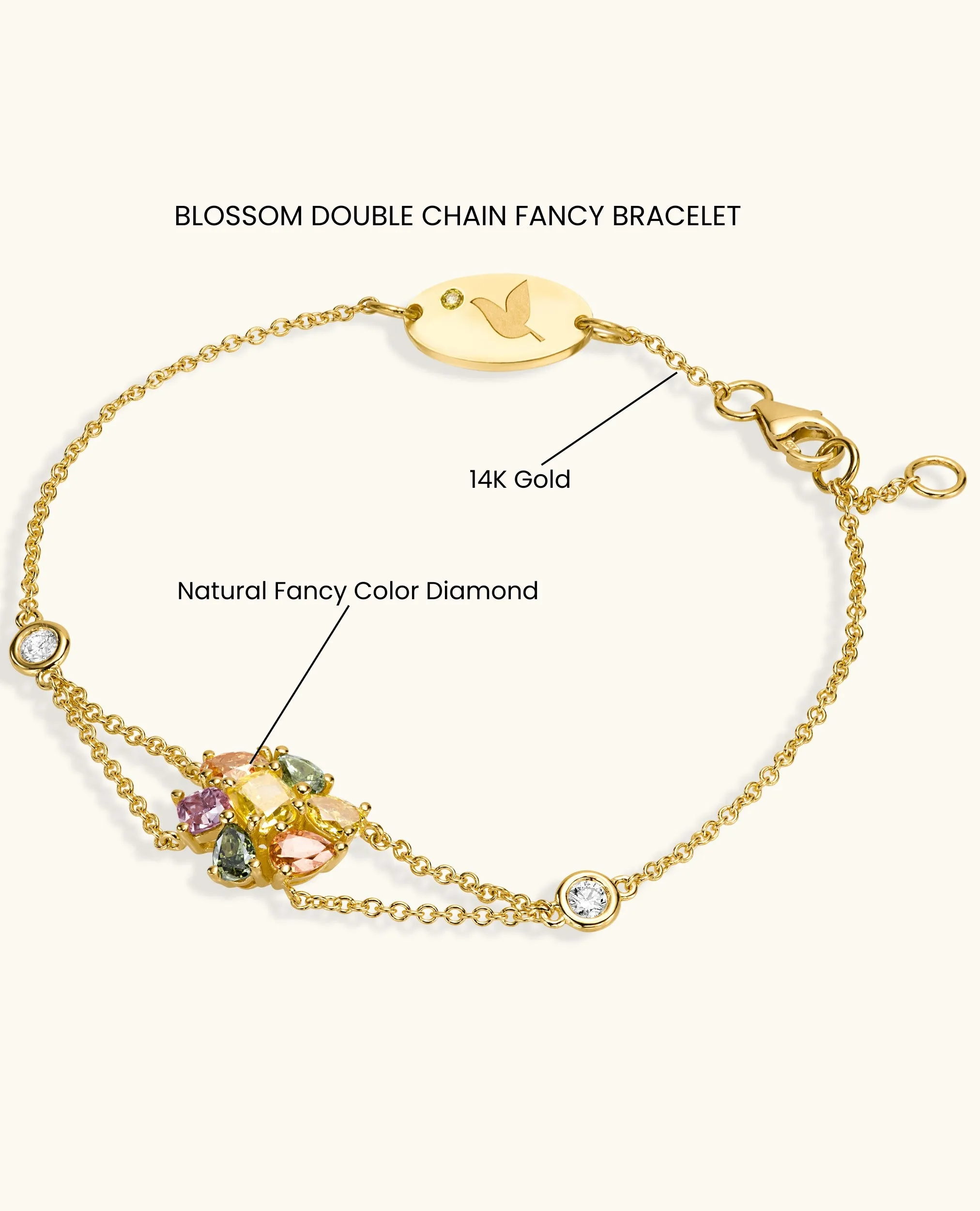 Blossom Double Chain Fancy Bracelet