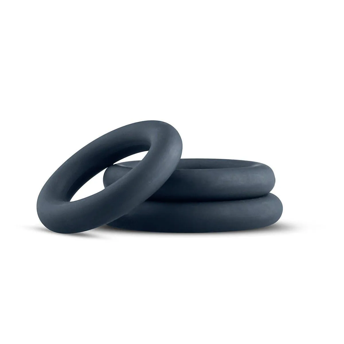 Boners 3 Piece Cock Ring Set Grey