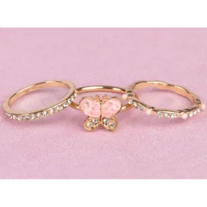 Boutique Chic Butterfly Garden Rings