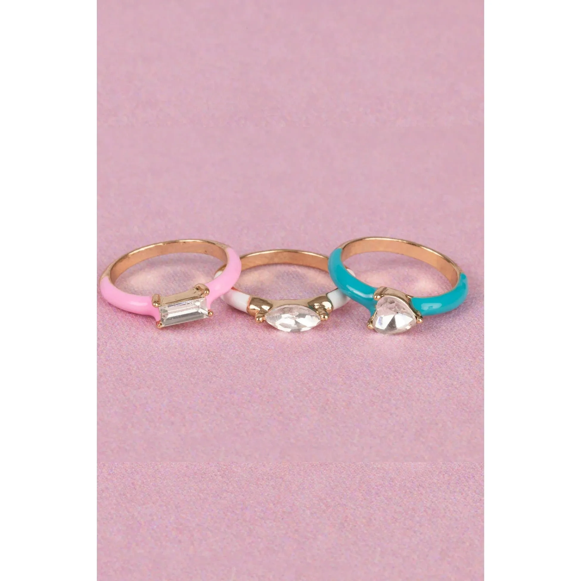 boutique chic crystal cool rings