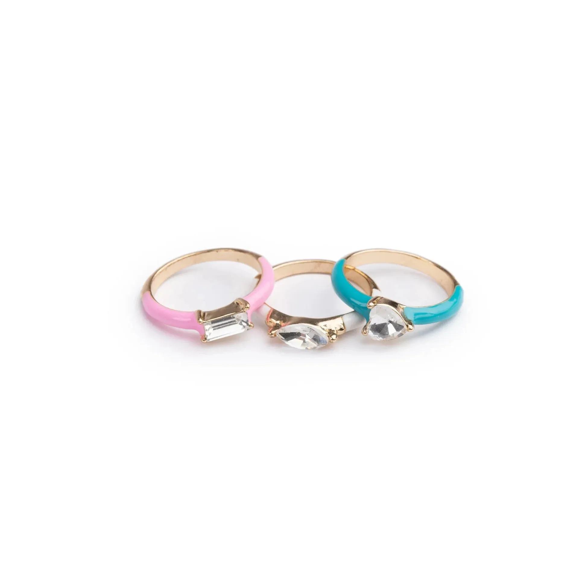 boutique chic crystal cool rings