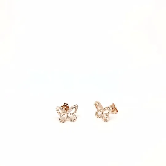 Butterfly Stud Earrings, dainty Sterling Silver Butterfly earrings