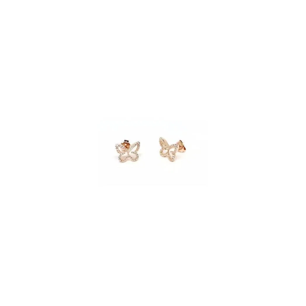 Butterfly Stud Earrings, dainty Sterling Silver Butterfly earrings