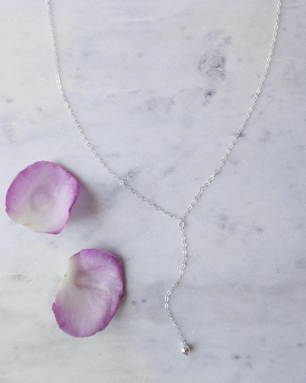 Classic Drop Necklace  - Sterling Silver