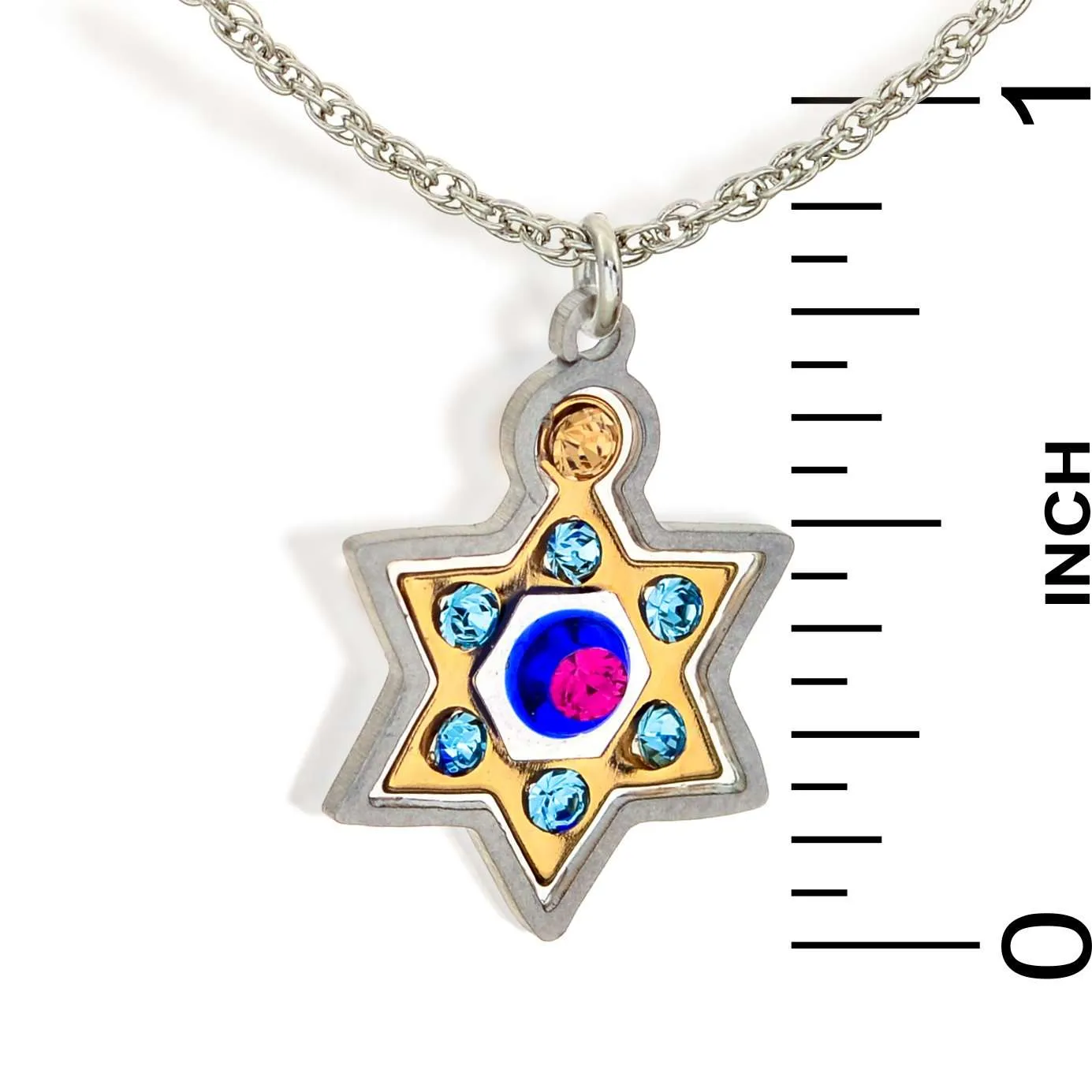 Classic Star of David Judaic Necklace