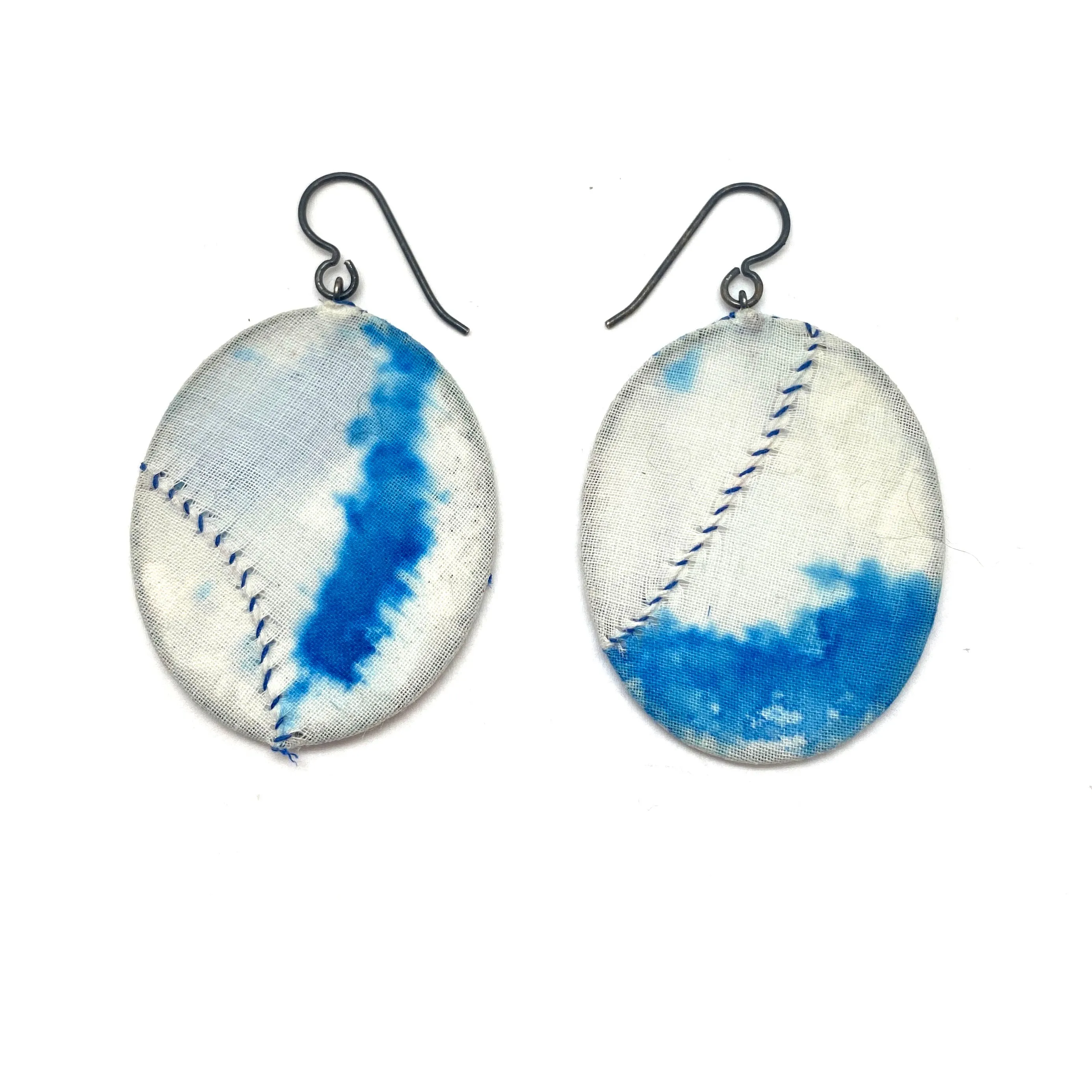 Cloud Oval Earrings