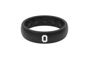 College Ohio State Black Logo Thin Ring