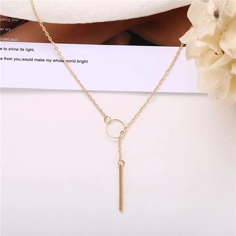 Cross Pendant Gold Color Choker Necklaces