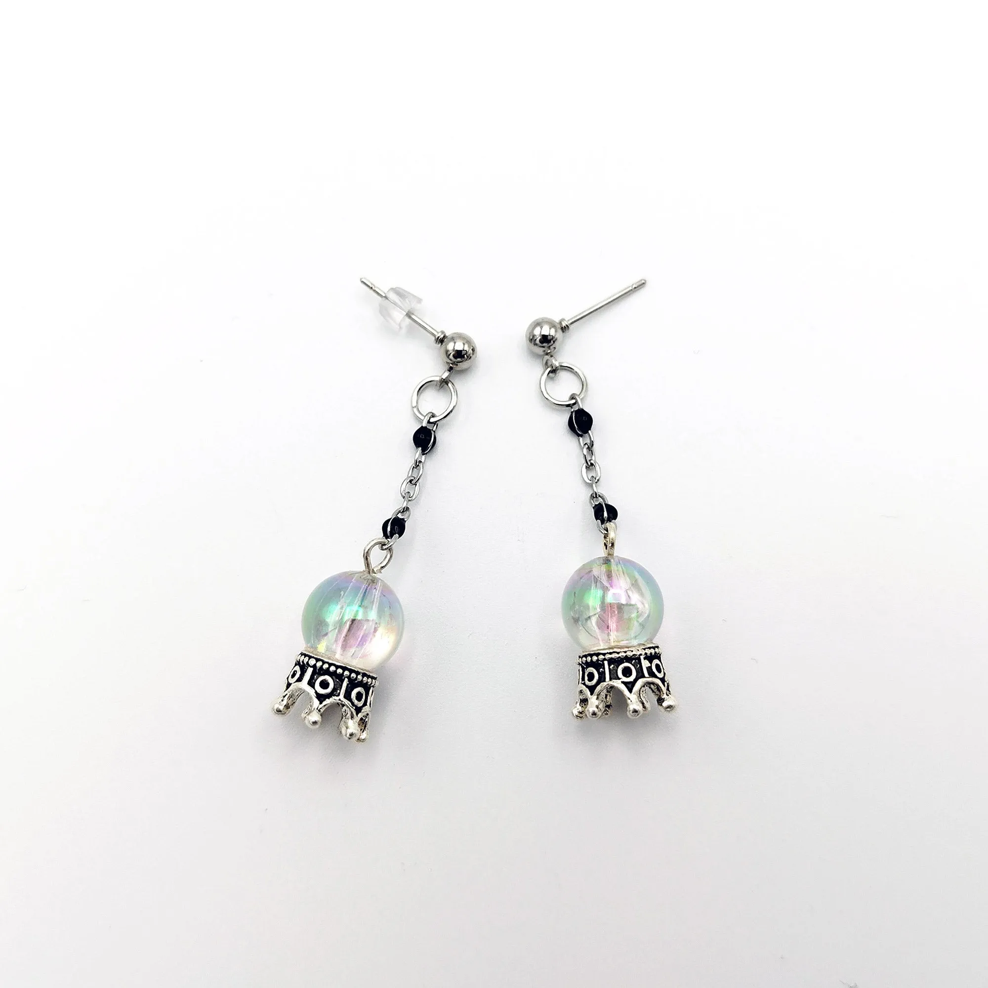 CRYSTAL BALL EARRINGS | Embrace the Mystical Aura