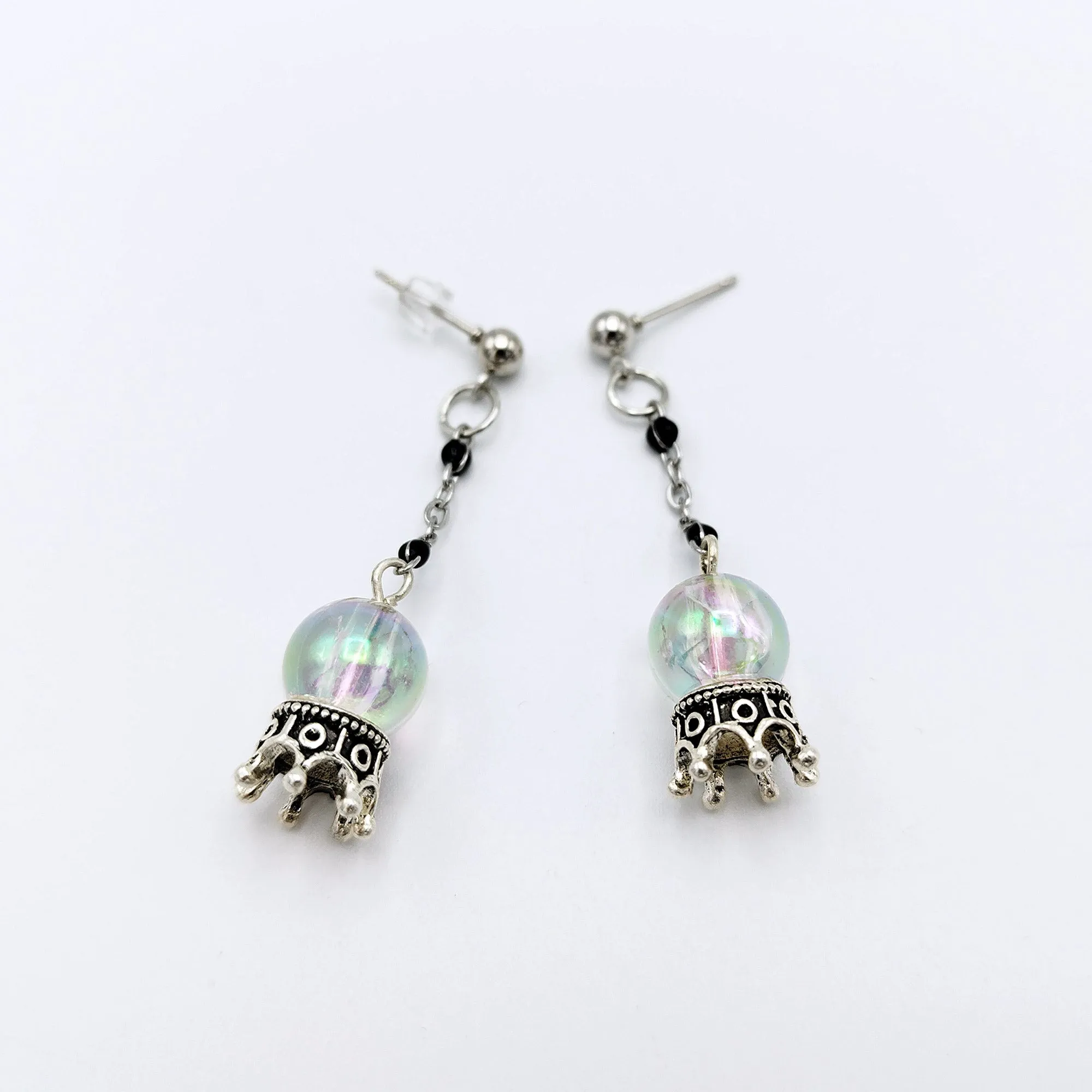 CRYSTAL BALL EARRINGS | Embrace the Mystical Aura