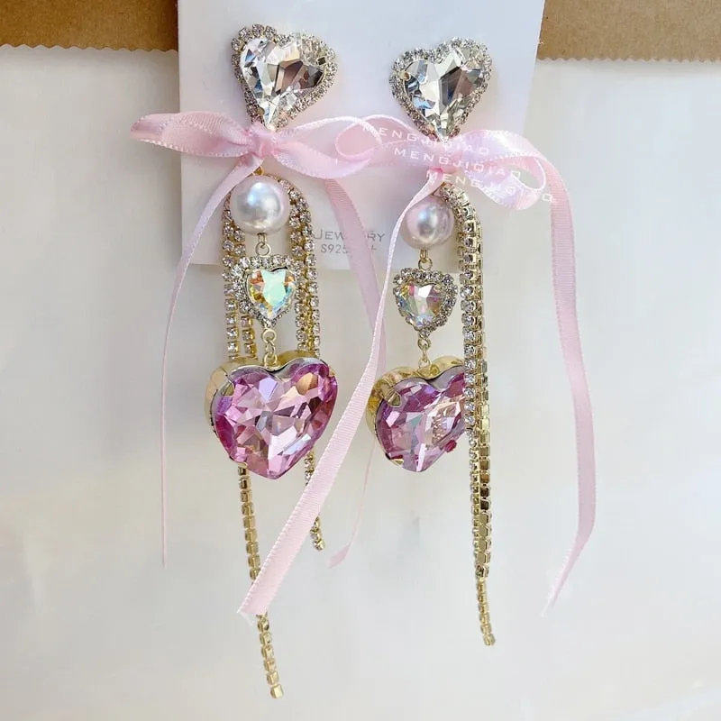 Crystal Princess Drop Earrings