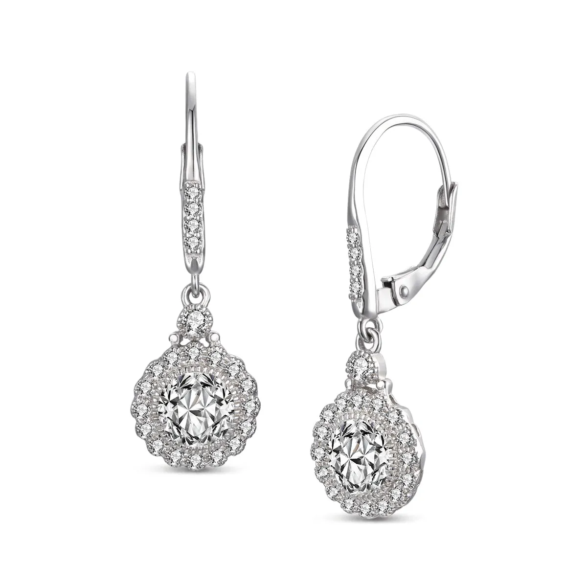 Cubic Zirconia Drop Earrings