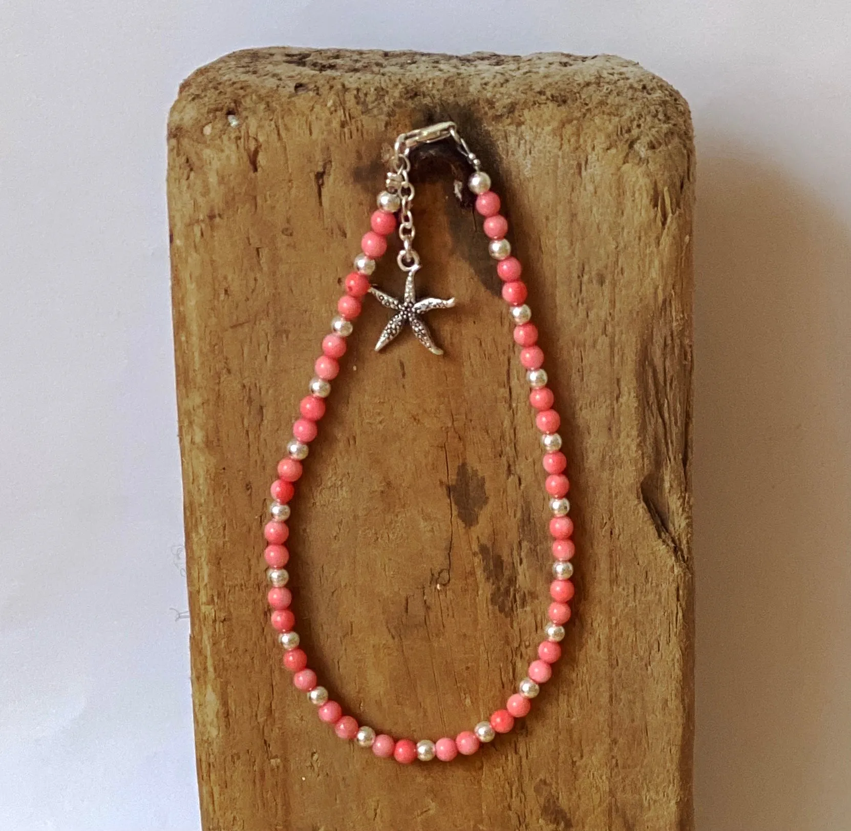 Delicate Coral Anklet