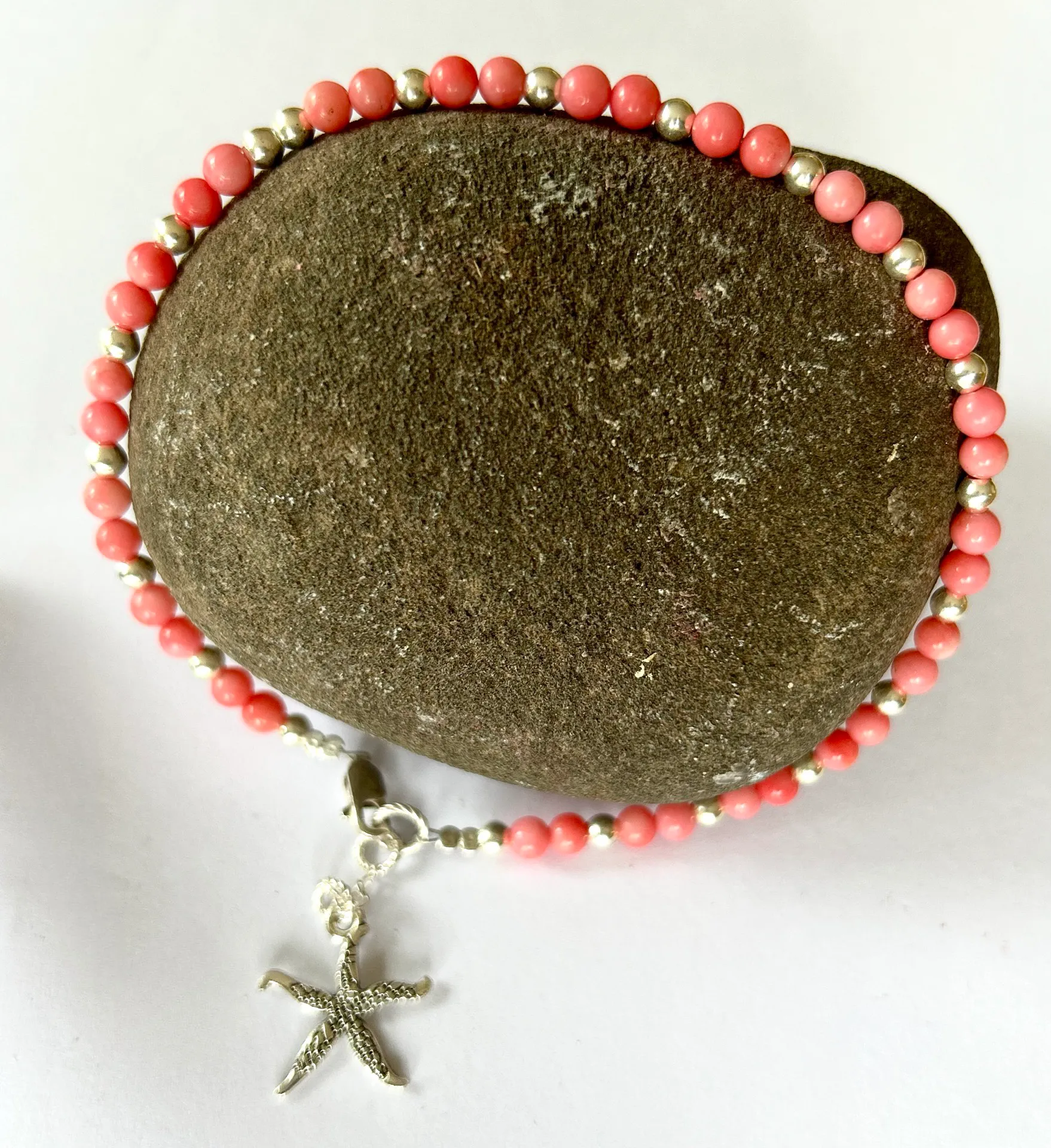 Delicate Coral Anklet