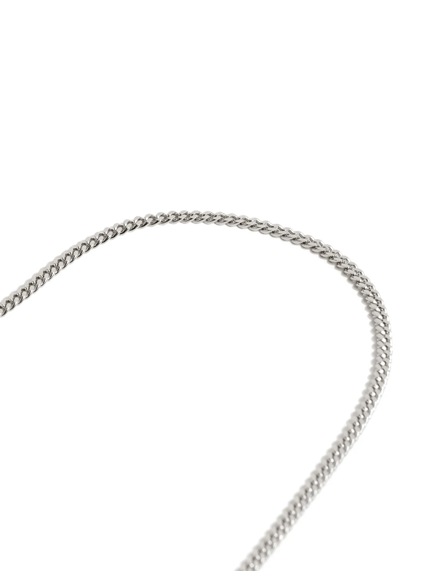 Delicate Curb Anklet In Silver