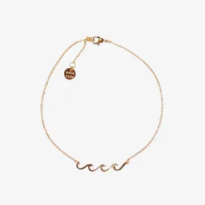 Delicate Wave Anklet