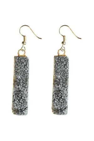 Druzzy Dangle Earrings