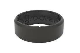 Edge Black Black Groove Ring