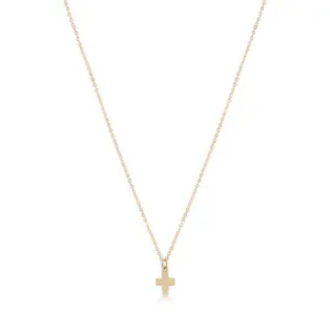 Enewton Classic Gold Small Signature Cross Necklace