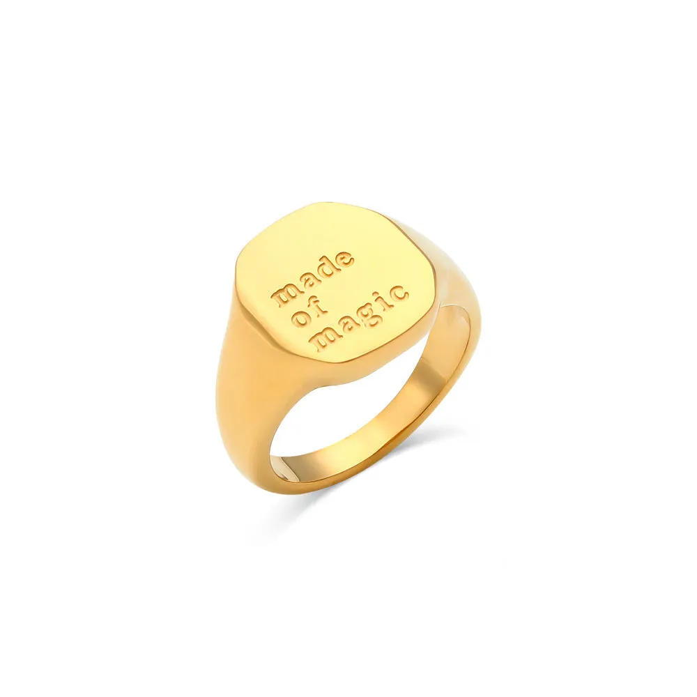 English Letter Ring