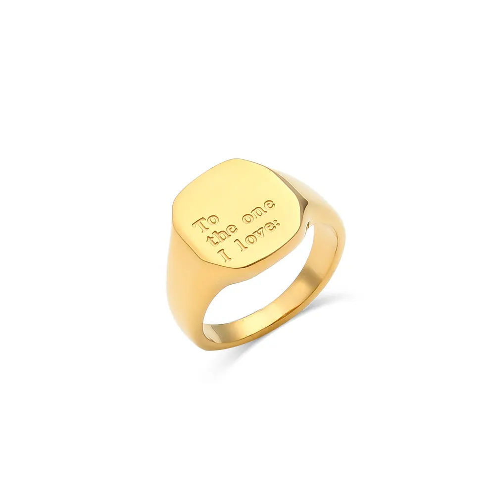 English Letter Ring